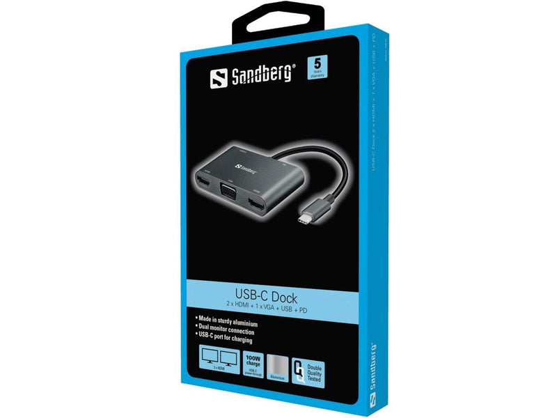 Sandberg USB-C MultiPort Docking Station