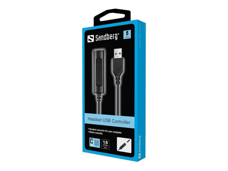 Sandberg USB Headset Controller - 1.5m