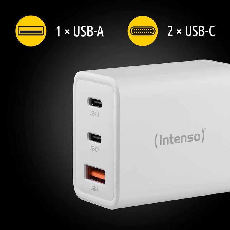 Intenso Power Adapter W65ACC GaN - Weiß