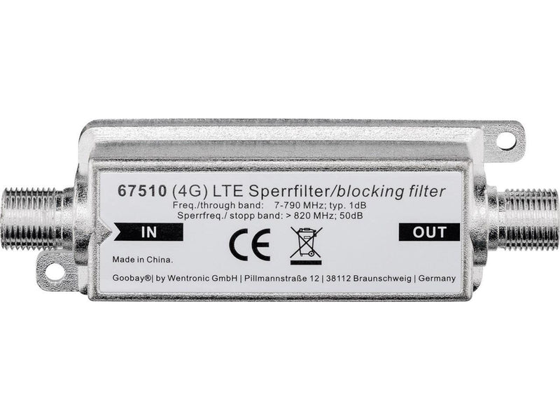 Pro LTE/4G Blocking Filter F female - F female