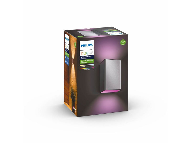 Philips Hue Outdoor Resonate Wandleuchte - Inox