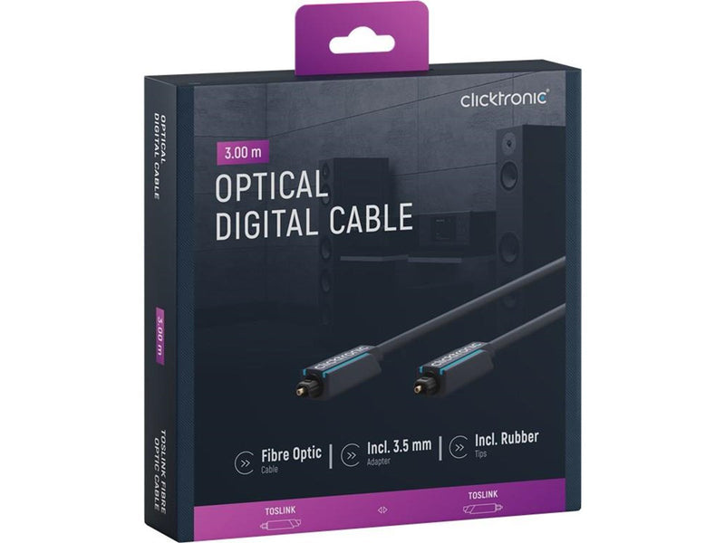 ClickTronic Optical Toslink Kabel - 3m