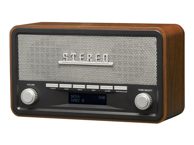 DENVER DAB-18 - clock radio - Bluetooth - DAB/DAB+/FM - Stereo - Braun