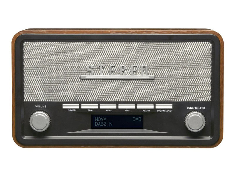 DENVER DAB-18 - clock radio - Bluetooth - DAB/DAB+/FM - Stereo - Braun
