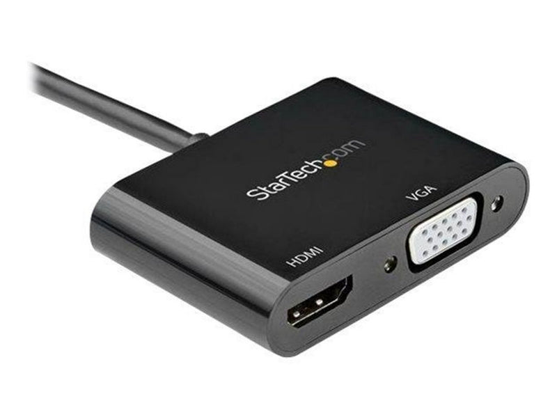 StarTech.com DisplayPort to HDMI VGA Adapter - 4K 60Hz - Mac & Windows - video adapter - DisplayPort / HDMI / VGA - 23.2 cm