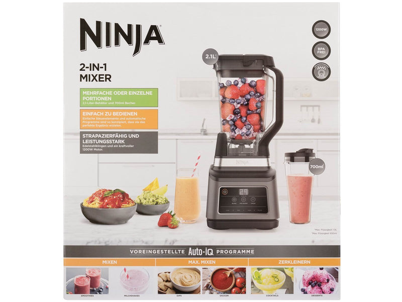 Ninja Mixer Blender (BN750EU) 2in1 with Auto IQ - 1200 W
