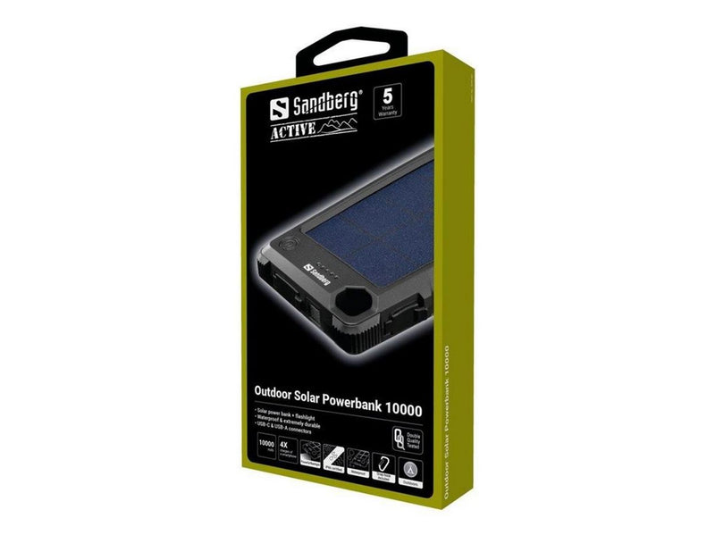 Sandberg Outdoor Solar Powerbank 10000 - 10000 mAh