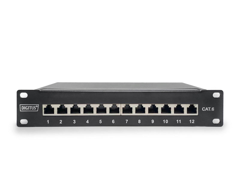 DIGITUS DN-91612S - 12-Port Cat6 Shielded - Patch Panel
