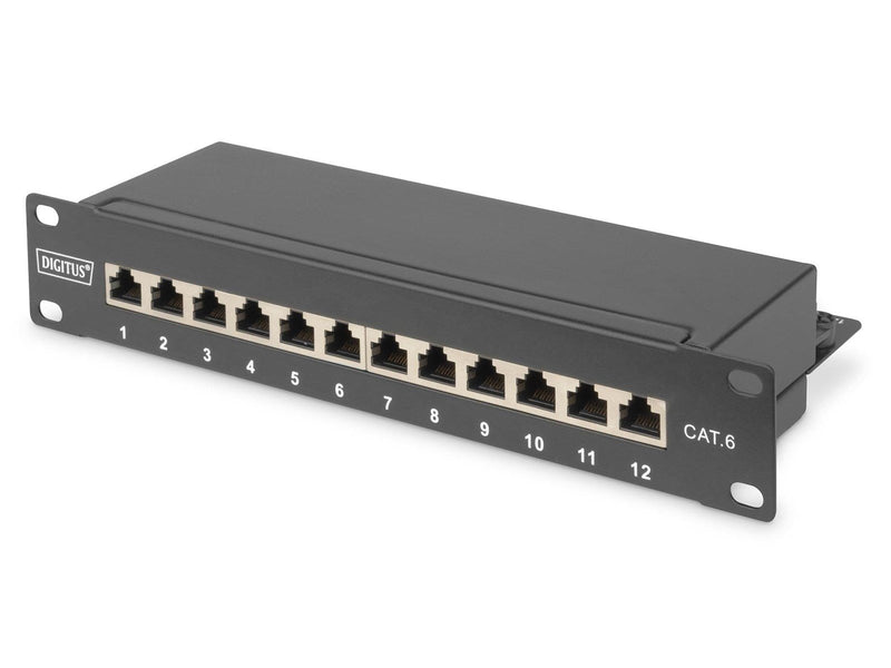 DIGITUS DN-91612S - 12-Port Cat6 Shielded - Patch Panel