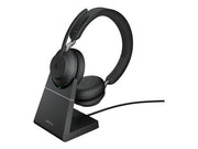 Jabra Evolve2 65 Link380a MS Stereo Stand Black