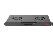 Lanberg AK-1502-B - 1U Fan Unit with LCD