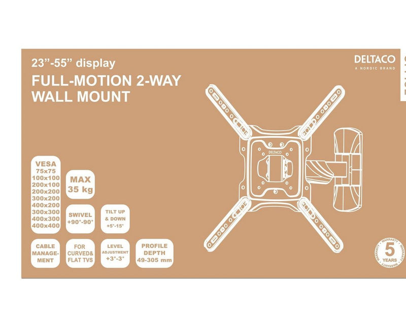 Deltaco Office - Max 35 kg - recommended for 55"