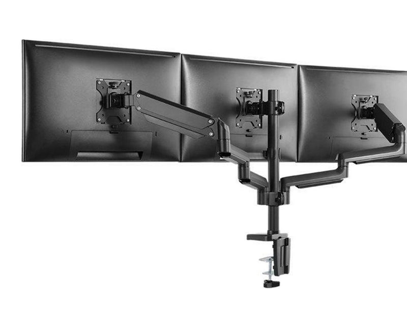 Deltaco Office triple hydraulisk monitor-arm 17"-27"