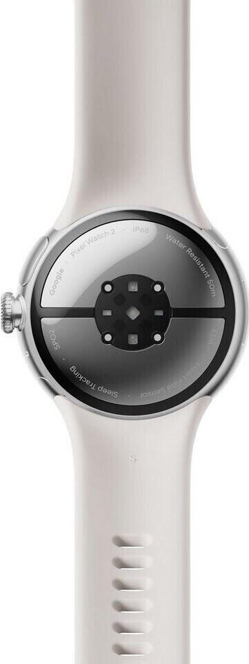 Google Pixel Watch 2 (LTE) Sportarmband 41mm, silber/porcelain