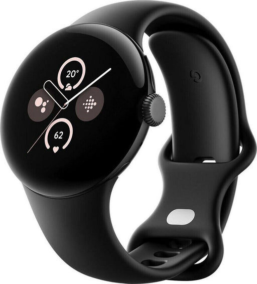 Google Pixel Watch 2 (WiFi) Sportarmband 41mm, schwarz/obsidian
