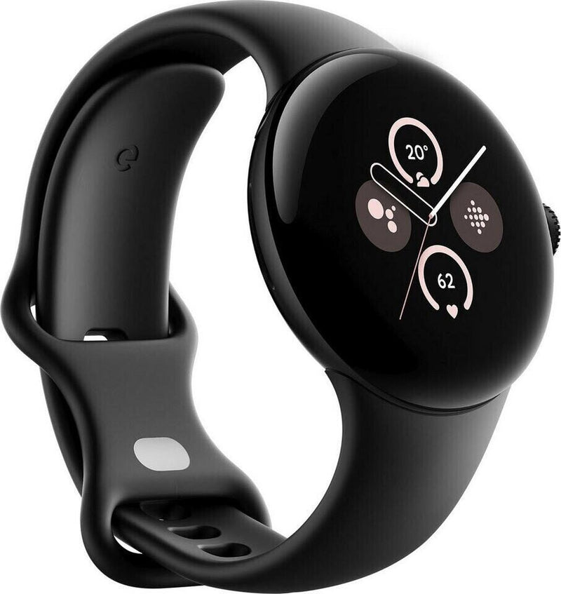 Google Pixel Watch 2 (WiFi) Sportarmband 41mm, schwarz/obsidian