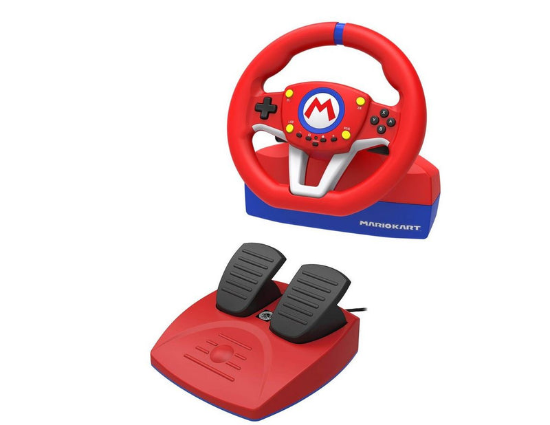 HORI Mario Kart Racing Wheel Pro Mini - Wired Wheel, gamepad and pedals set - Nintendo Switch
