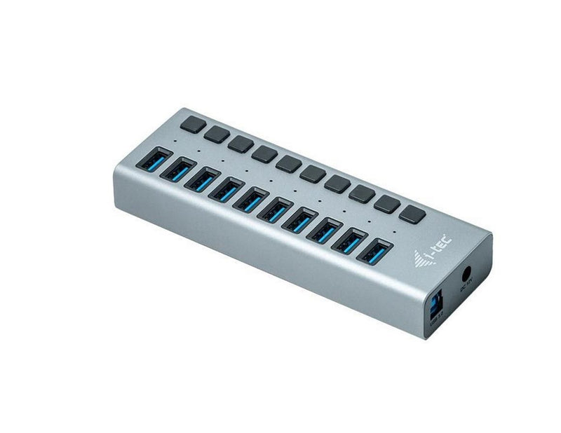 I-Tec USB-A Charging HUB 10 port + Power Adapter 48 W USB-Hubs - 10 - Grau