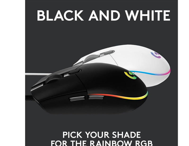 Logitech G203 LIGHTSYNC - Black - Gaming Maus (Schwarz mit RGB)