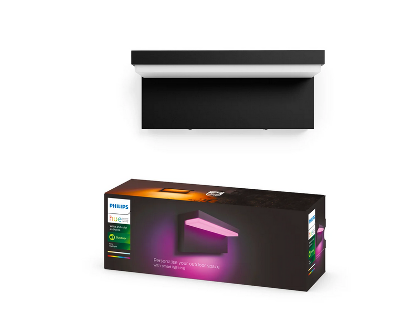 Philips Hue Nyro Outdoor Wall Light — White & Color Ambiance