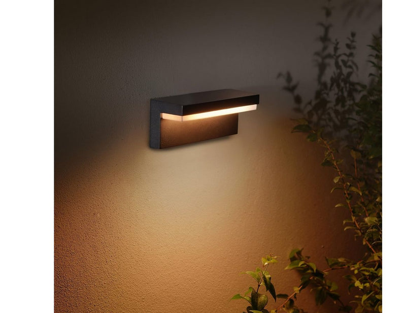 Philips Hue Nyro Outdoor Wall Light — White & Color Ambiance