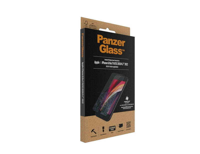 PanzerGlass Screen Protector Apple iPhone 8 | 7 | 6s | 6 | SE (2020/2022) | Standard Fit
