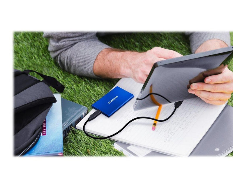 Samsung Portable SSD T7 - 1TB - Blau - Extern SSD - USB 3.2 Gen 2