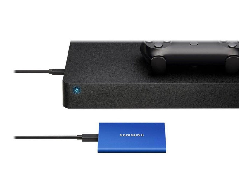 Samsung Portable SSD T7 - 1TB - Blau - Extern SSD - USB 3.2 Gen 2