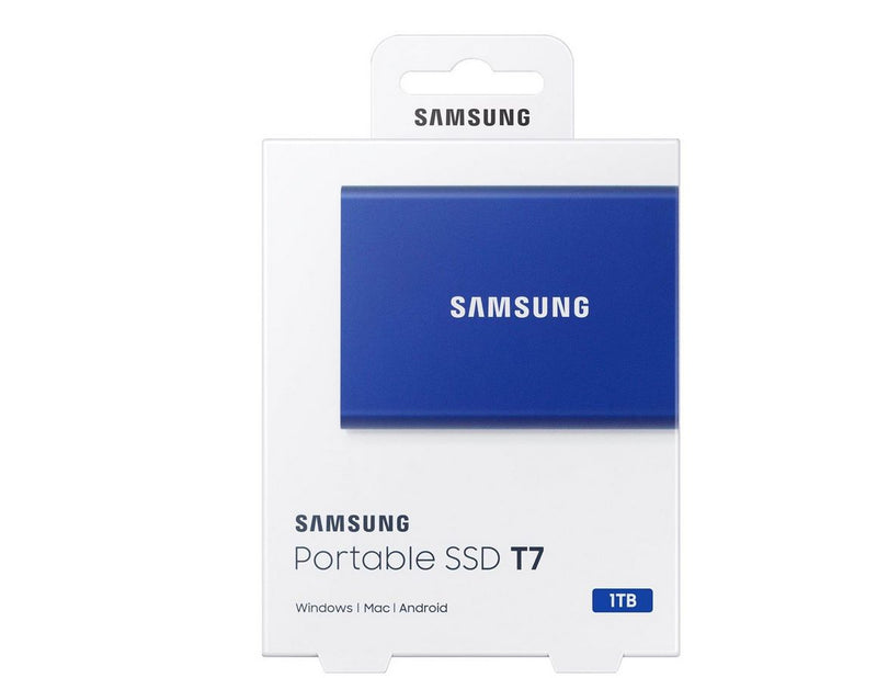 Samsung Portable SSD T7 - 1TB - Blau - Extern SSD - USB 3.2 Gen 2