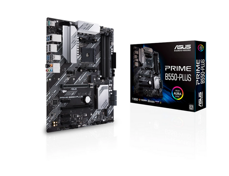 ASUS PRIME B550-PLUS Mainboard - AMD B550 - AMD AM4 socket - DDR4 RAM - ATX
