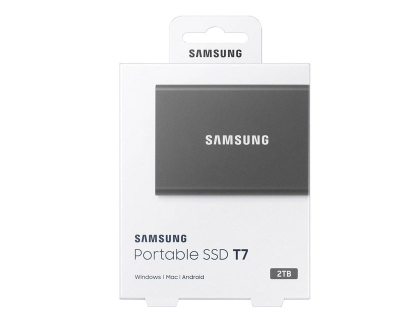 Samsung Portable SSD T7 - 2TB - Grau - Extern SSD - USB 3.2 Gen 2
