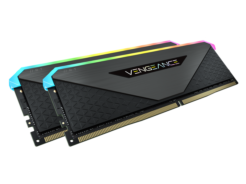Corsair Vengeance RGB RT DDR4-3200 - 16GB - CL16 - Dual Channel (2 pcs) - AMD Optimized - Schwarz mit RGB