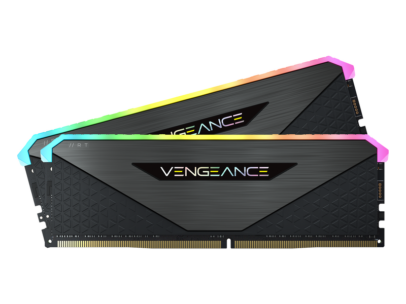 Corsair Vengeance RGB RT DDR4-3200 - 16GB - CL16 - Dual Channel (2 pcs) - AMD Optimized - Schwarz mit RGB