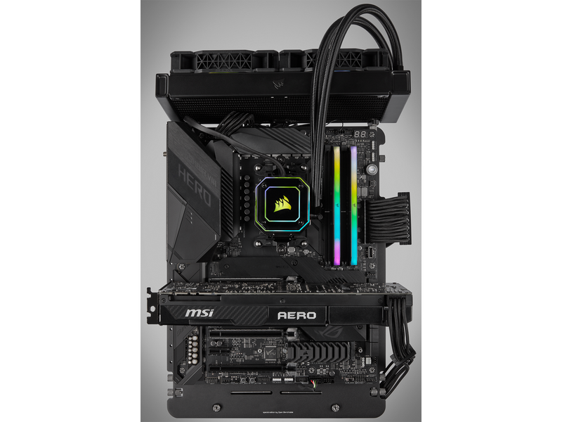 Corsair Vengeance RGB RT DDR4-3200 - 16GB - CL16 - Dual Channel (2 pcs) - AMD Optimized - Schwarz mit RGB