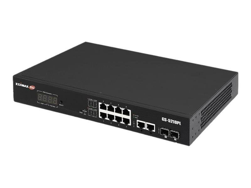 Edimax 12 Port Gigabit PoE Switch 2 RJ45/2 SFP com