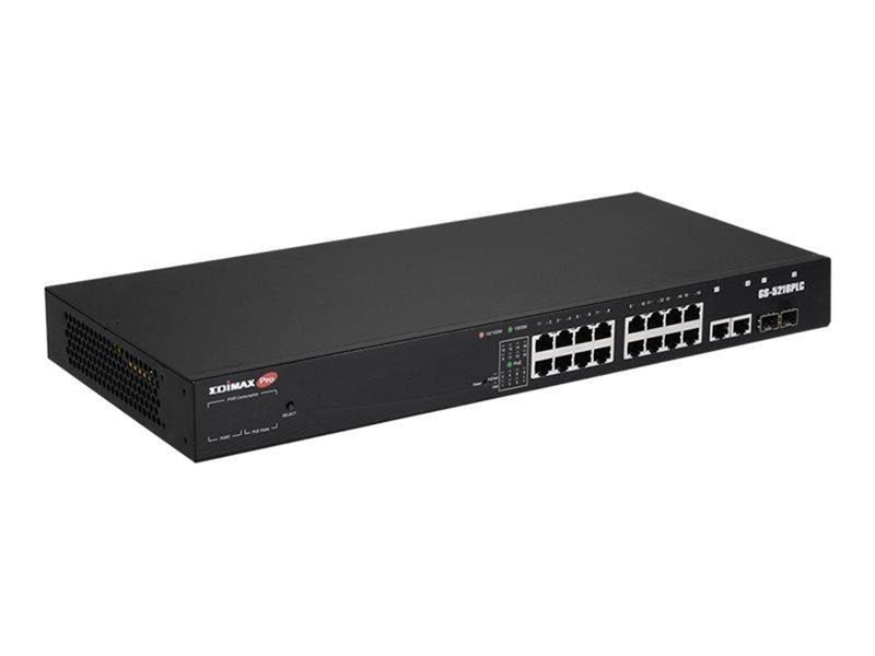 Edimax 18 Port Gigabit PoE Switch 2 RJ45/2 SFP com