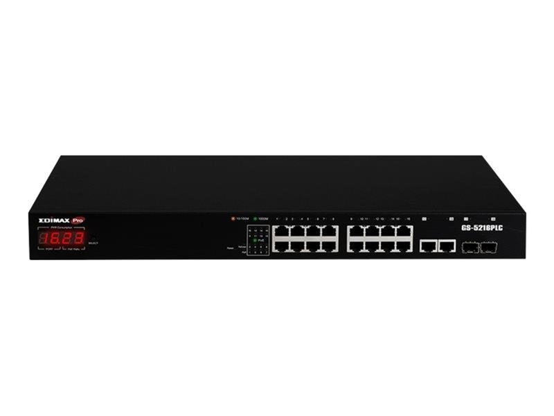 Edimax 18 Port Gigabit PoE Switch 2 RJ45/2 SFP com