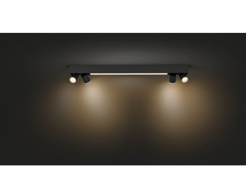 Philips Hue Centris 4-er Spots 5.7W - schwarz