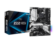 ASRock B550 PRO4 Mainboard - AMD B550 - AMD AM4 socket - DDR4 RAM - ATX