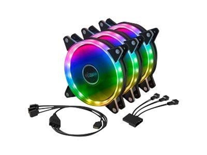 Akasa Vegas AR7 Kit - Gehäuselüfter - 120mm - Schwarz