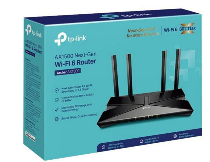 TP-Link Archer AX1500 Wi-Fi 6 Router - Wireless router Wi-Fi 6