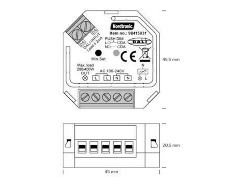 Nordtronic Box dimmer dali