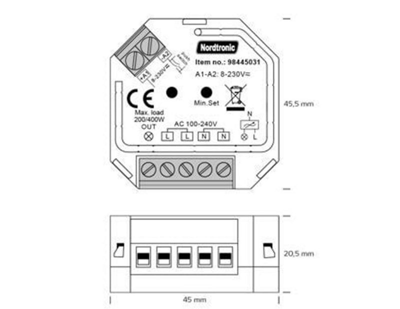 Nordtronic Box Dimmer Triac