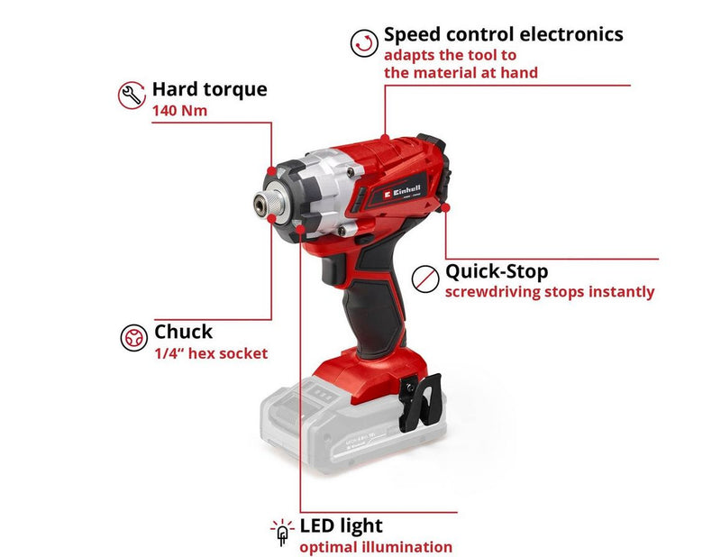 Einhell Cordless Impact Driver TE-CI 18/1 Li-Solo