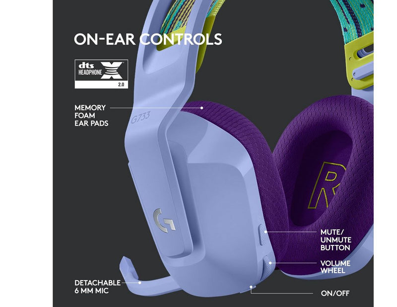 Logitech G733 LIGHTSPEED - Lilac
