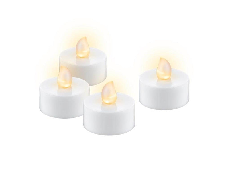 Goobay Set of 4 LED tea lights with timer
