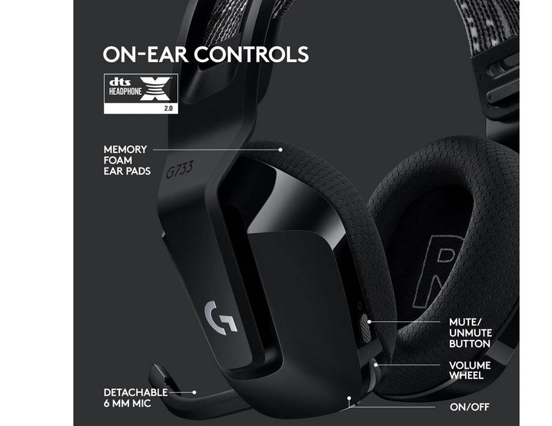 Logitech G733 LIGHTSPEED - Black