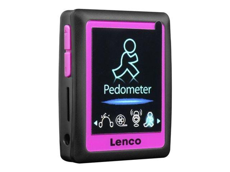 Lenco PODO-152 - MP3/4 Player with Pedometer en 4GB - Pink - MP3 Spieler 4 GB