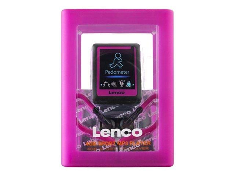 Lenco PODO-152 - MP3/4 Player with Pedometer en 4GB - Pink - MP3 Spieler 4 GB