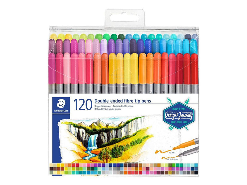 Staedtler Double-ended fibre-tip pens 120pcs